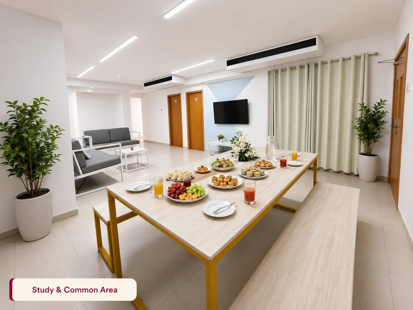 Study & Common Areas